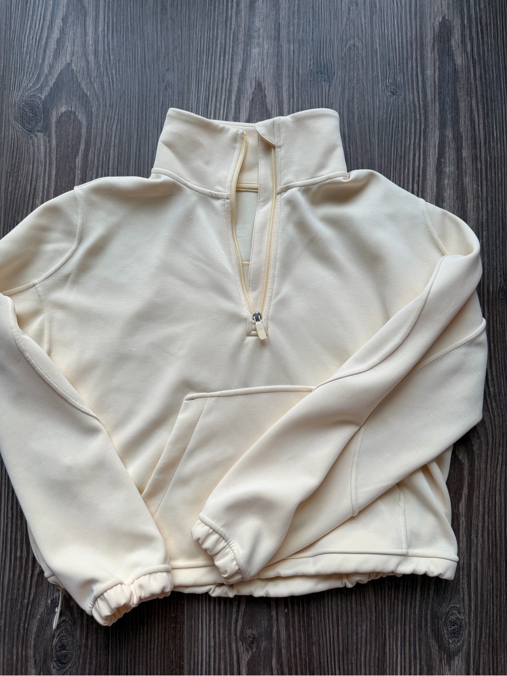 Lululemon butter yellow half zip sweater